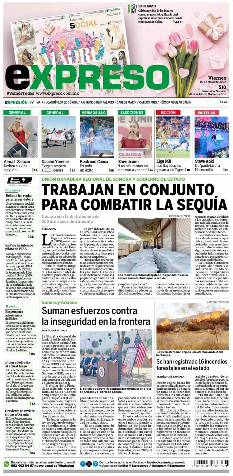 Portada de Expreso (México)