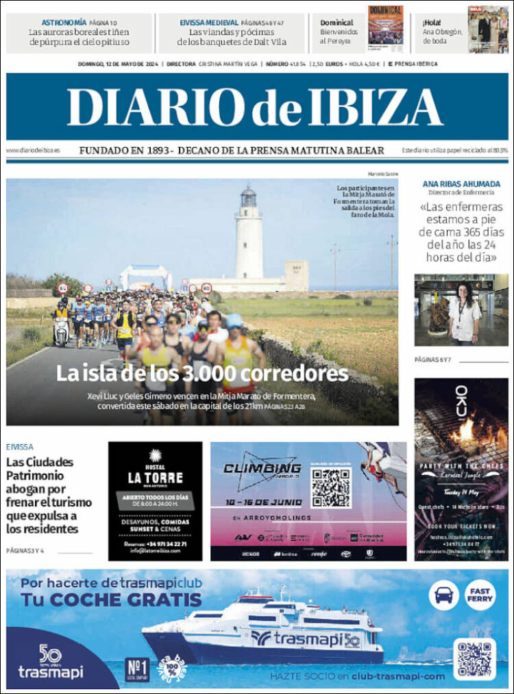 Portada de Diario de Ibiza (España)