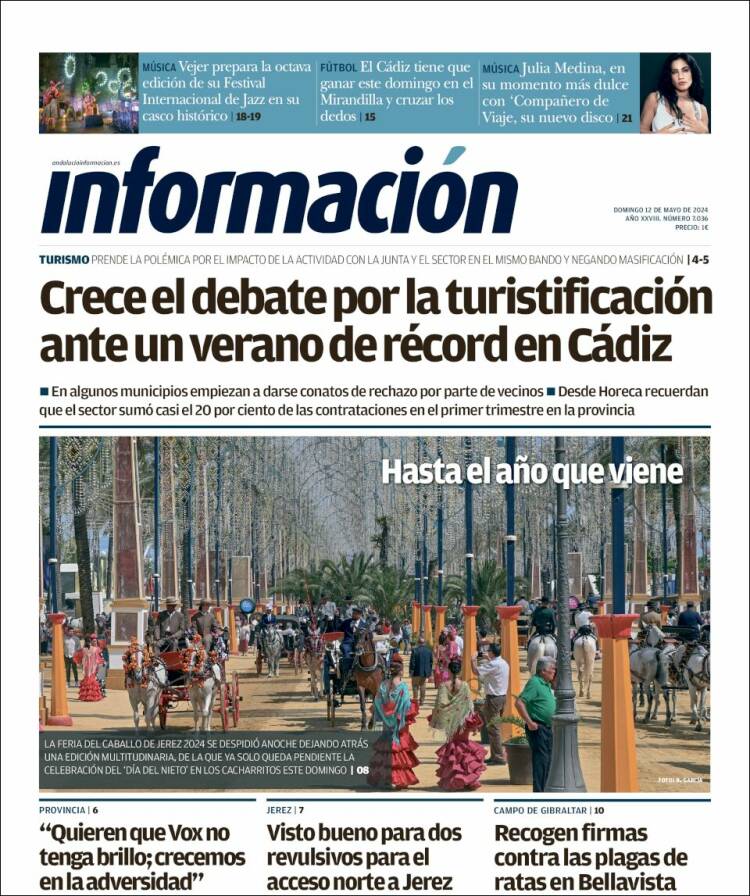 Portada de Información - Cadiz (España)