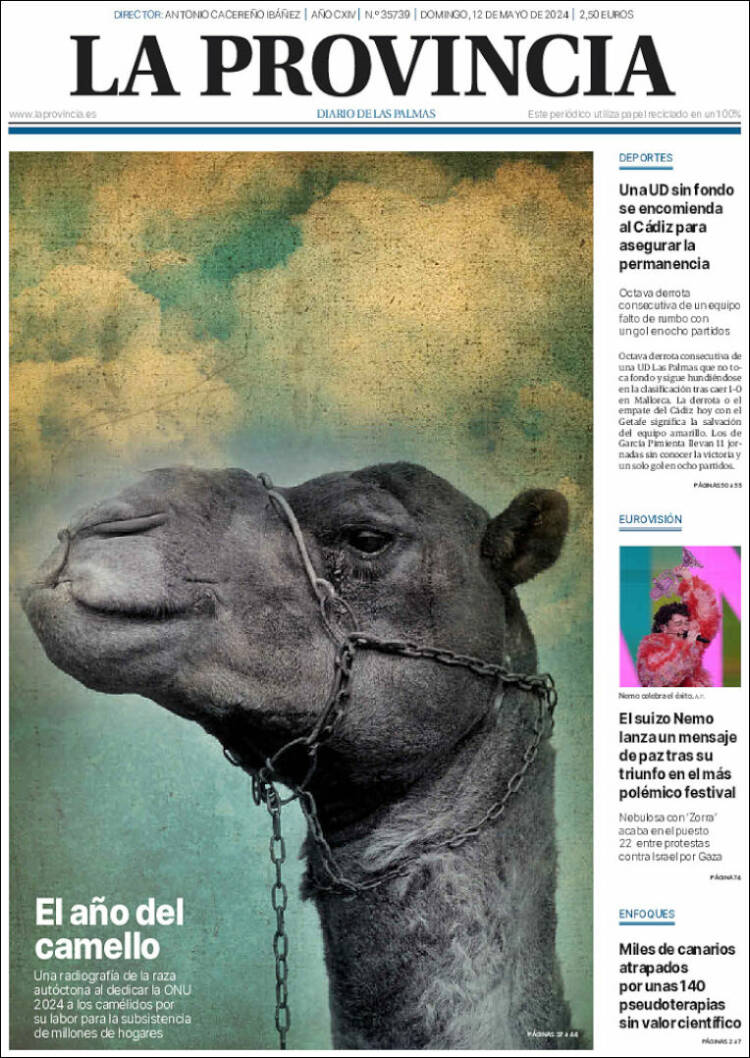 Portada de La Provincia (España)