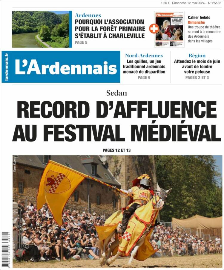 Portada de L'Ardenais (Francia)