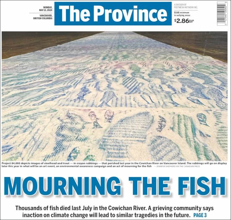Portada de The Province (Canadá)