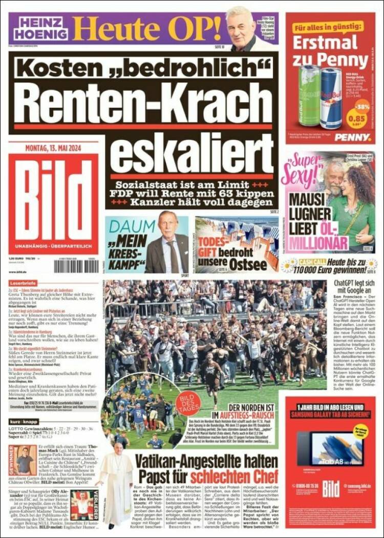 Portada de Bild (Alemania)
