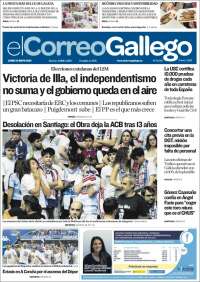 Portada de El Correo Gallego (Espa&ntilde;a)