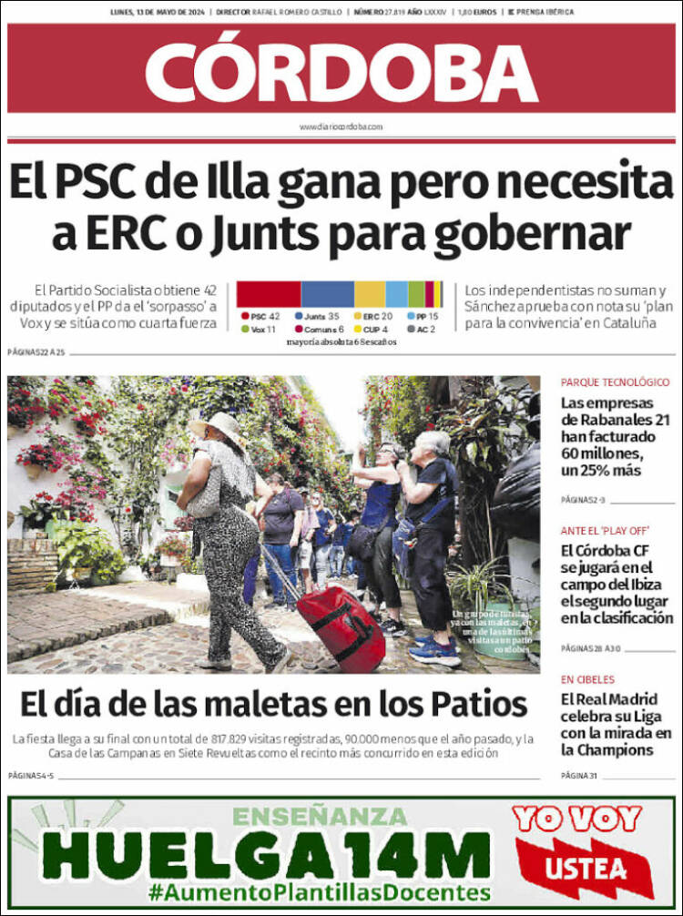 Portada de Diario de Córdoba (Espa&ntilde;a)