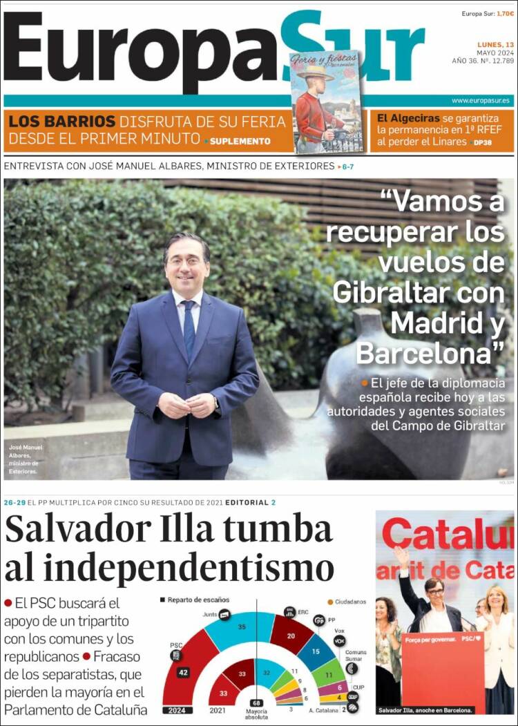 Portada de Europa Sur (Espa&ntilde;a)
