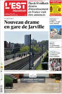 Portada de L'Est Republicain (Francia)