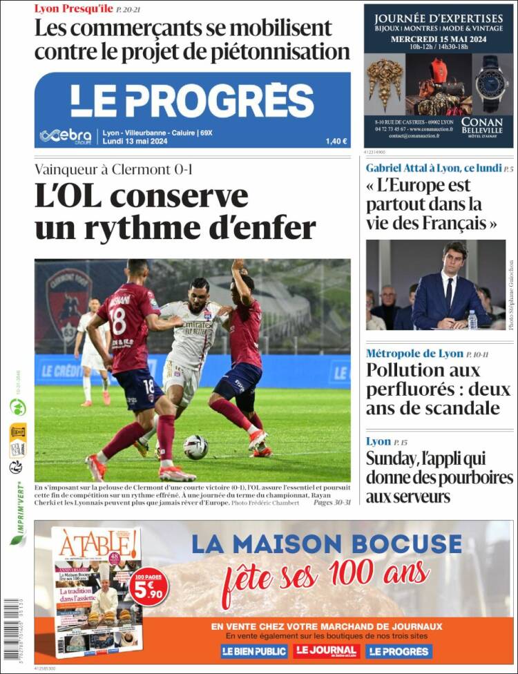 Portada de Progres de Fecamp (Francia)