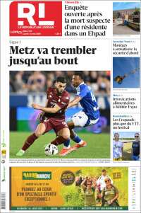 Portada de Le Republicain Lorrain (Francia)