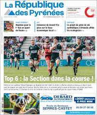 Portada de La République des Pyrénées (Francia)