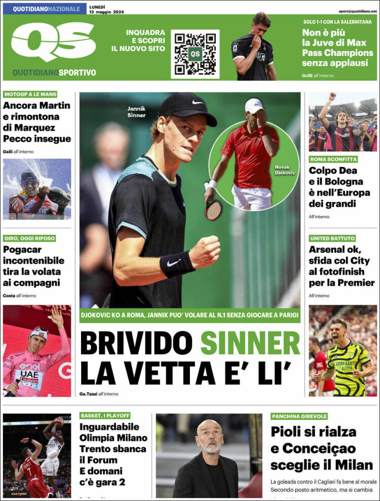 Portada de Quotidiano Sportivo (Italia)