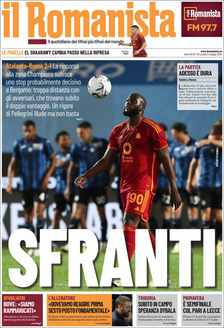Portada de Romanista (Italia)