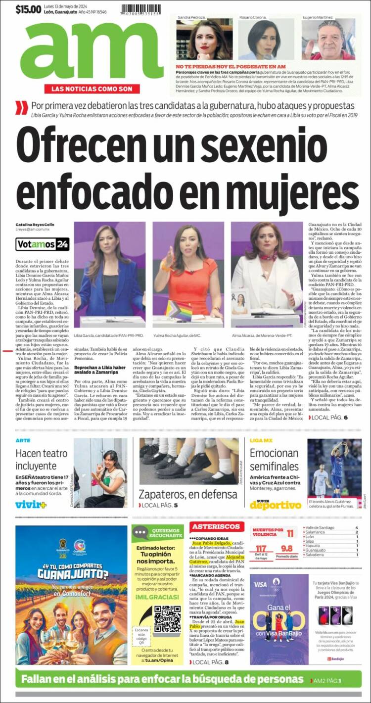 Portada de Al Día A.M. (México)