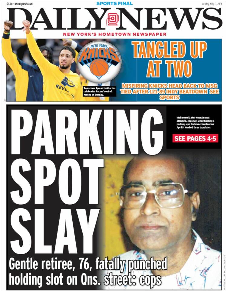 Portada de Daily News - New York (USA)
