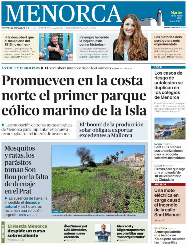 Portada de Menorca - Diario Insular (España)