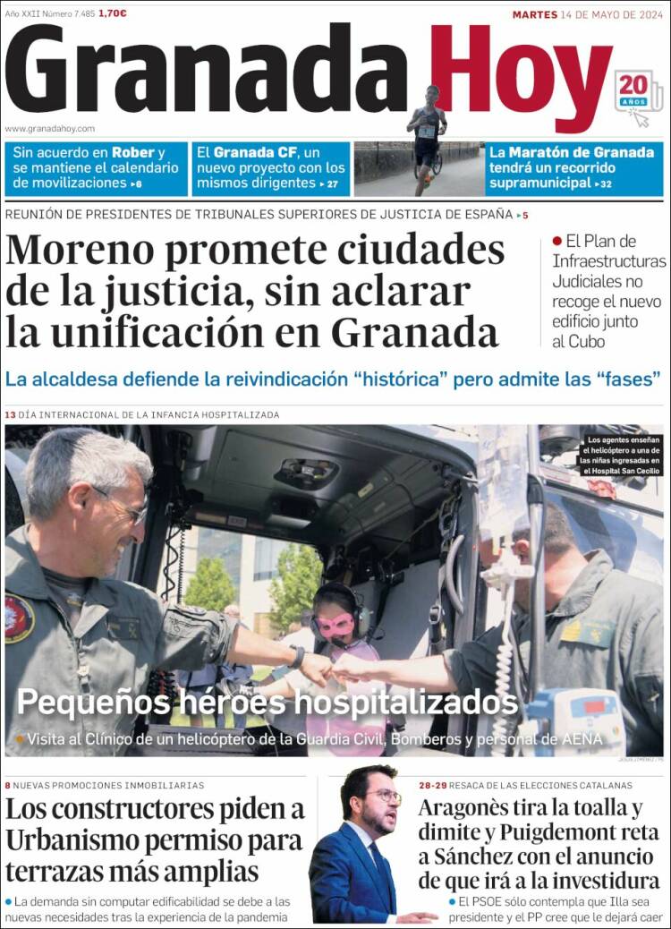 Portada de Granada Hoy (España)
