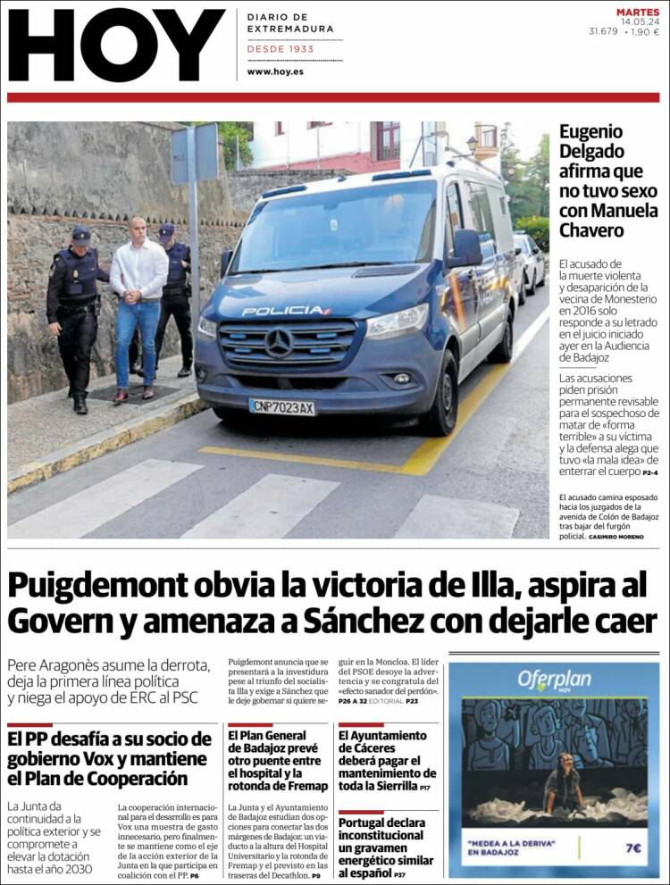 Portada de Hoy - Caceres (España)
