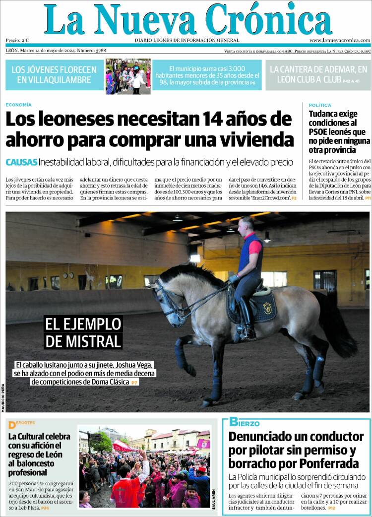 Portada de La Nueva Crónica (España)