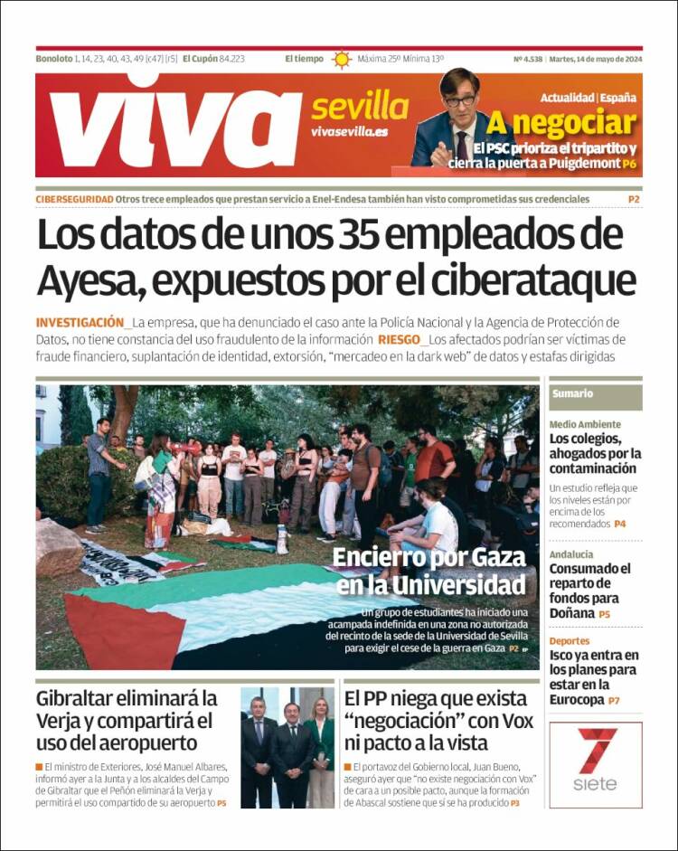 Portada de Viva Sevilla (España)