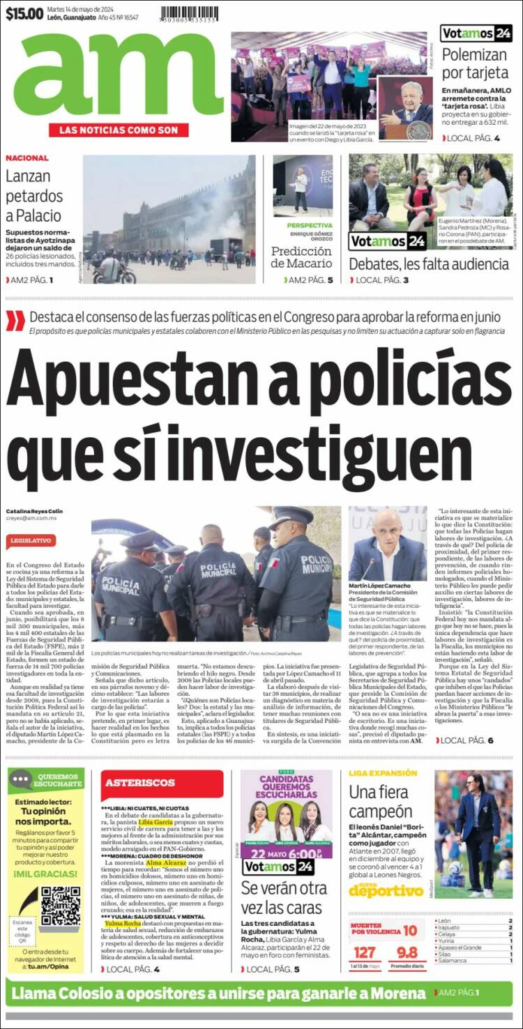 Portada de Al Día A.M. (M&eacute;xico)