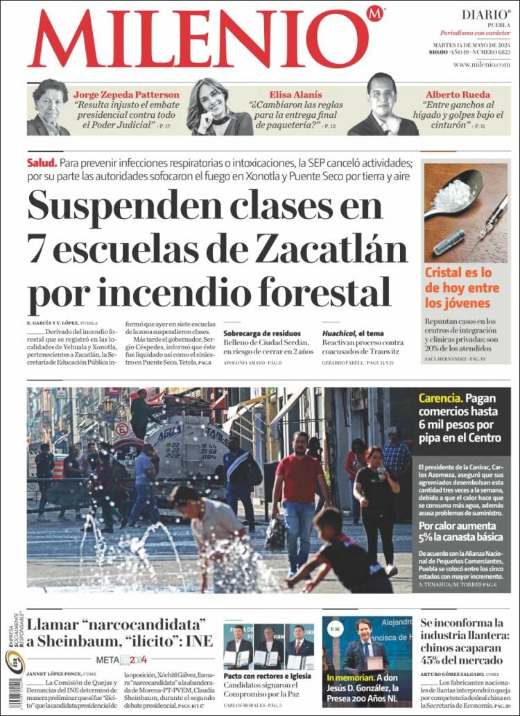 Portada de Milenio de Puebla (M&eacute;xico)