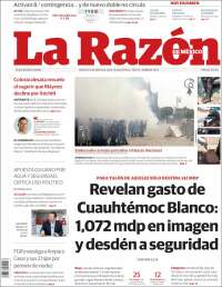 Portada de La Razón (M&eacute;xico)