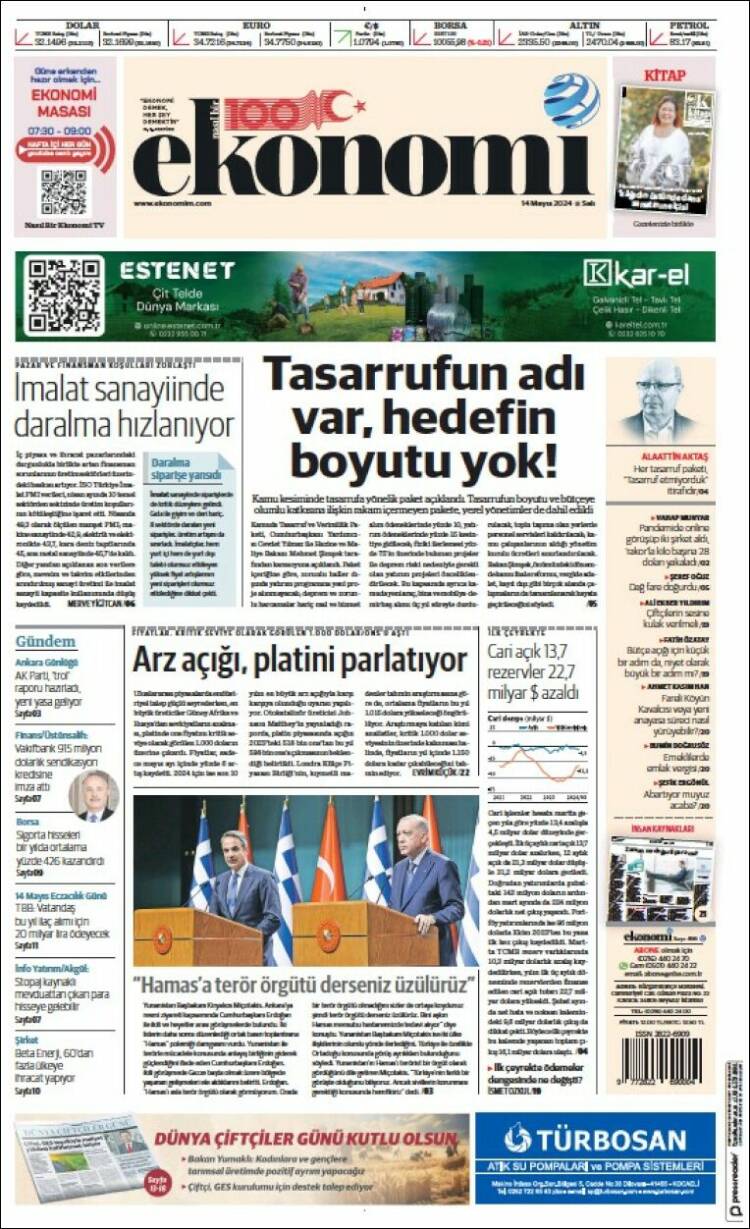 Portada de Dünya (Turqu&iacute;a)