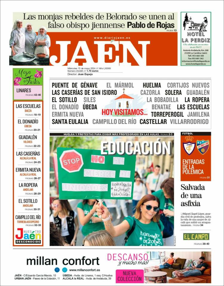 Portada de Diario Jaén (España)
