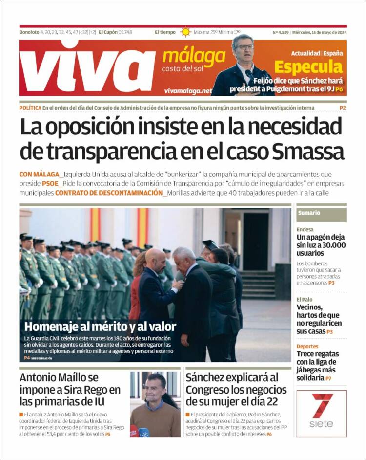 Portada de Viva Málaga (España)