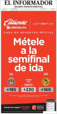 Portada de El Informador (México)