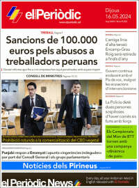 Portada de El Periòdic d'Andorra (Andorra)