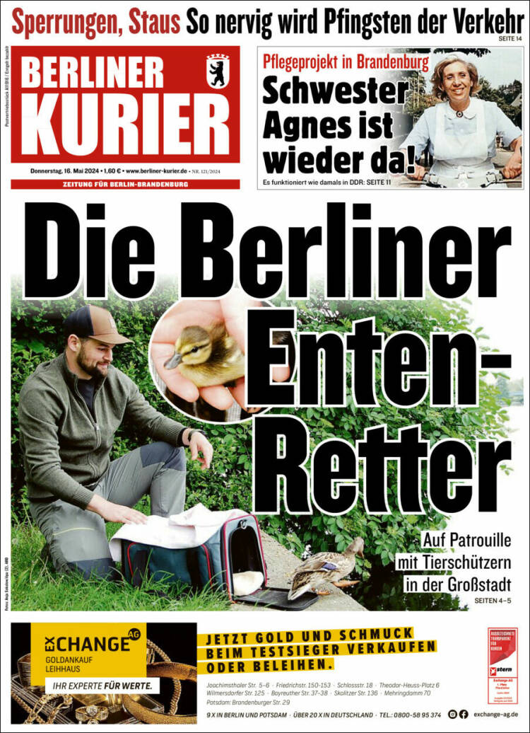 Portada de Berliner Kurier - Startseite BK (Alemania)