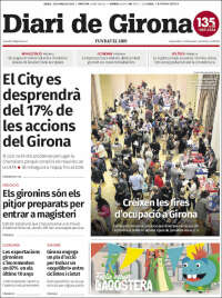 Portada de Diari de Girona (España)