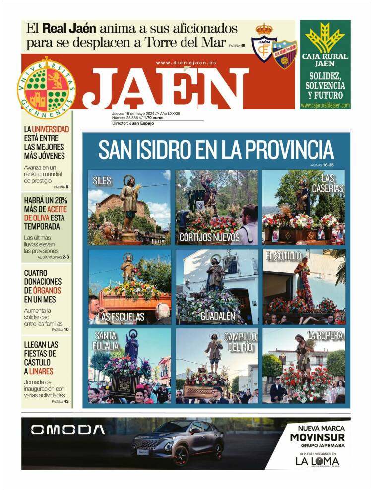 Portada de Diario Jaén (España)