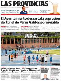 Portada de Las Provincias (España)