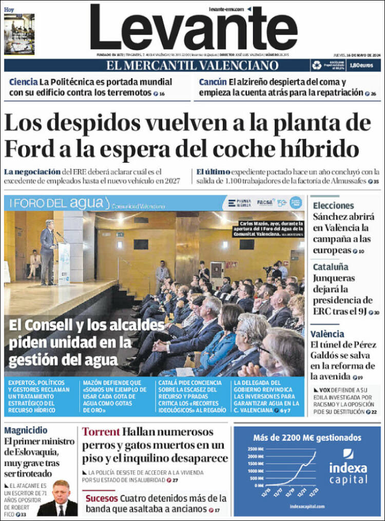 Portada de Levante (España)