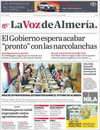 Portada de La Voz de Almería (España)