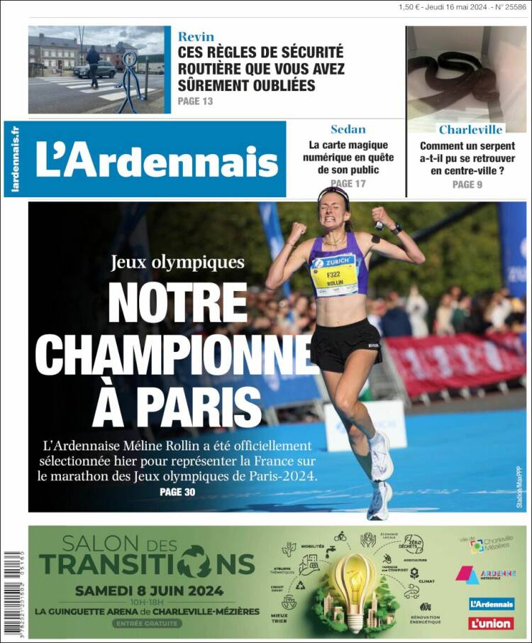 Portada de L'Ardenais (Francia)