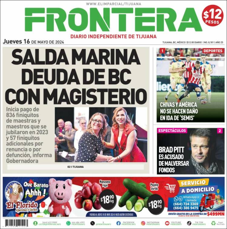 Portada de Frontera (M&eacute;xico)