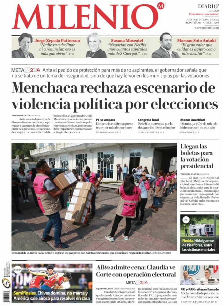 Portada de Milenio de Hidalgo (M&eacute;xico)