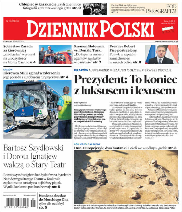 Portada de Dziennik (Polonia)