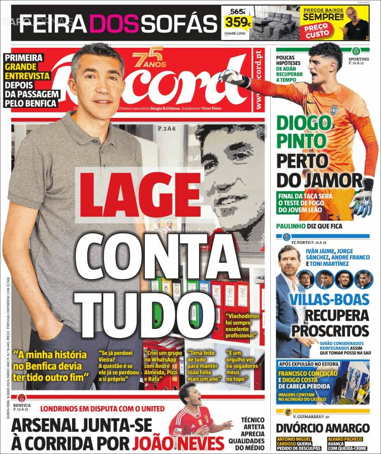 Portada de Record (Portugal)