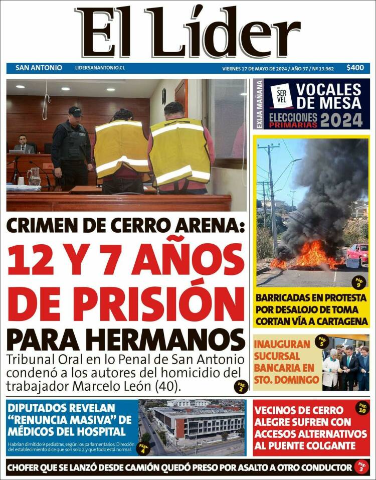 Portada de Lider de San Antonio (Chile)