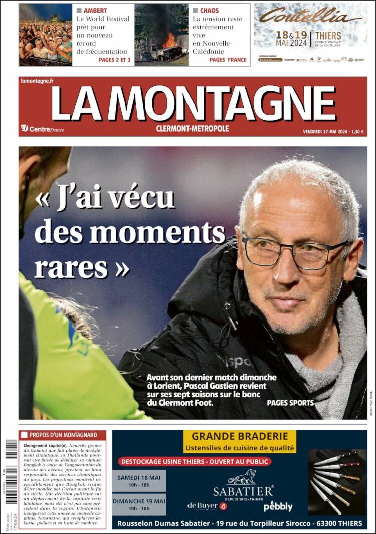 Portada de La Montagne (Francia)