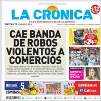 Portada de La Crónica de Baja California (M&eacute;xico)