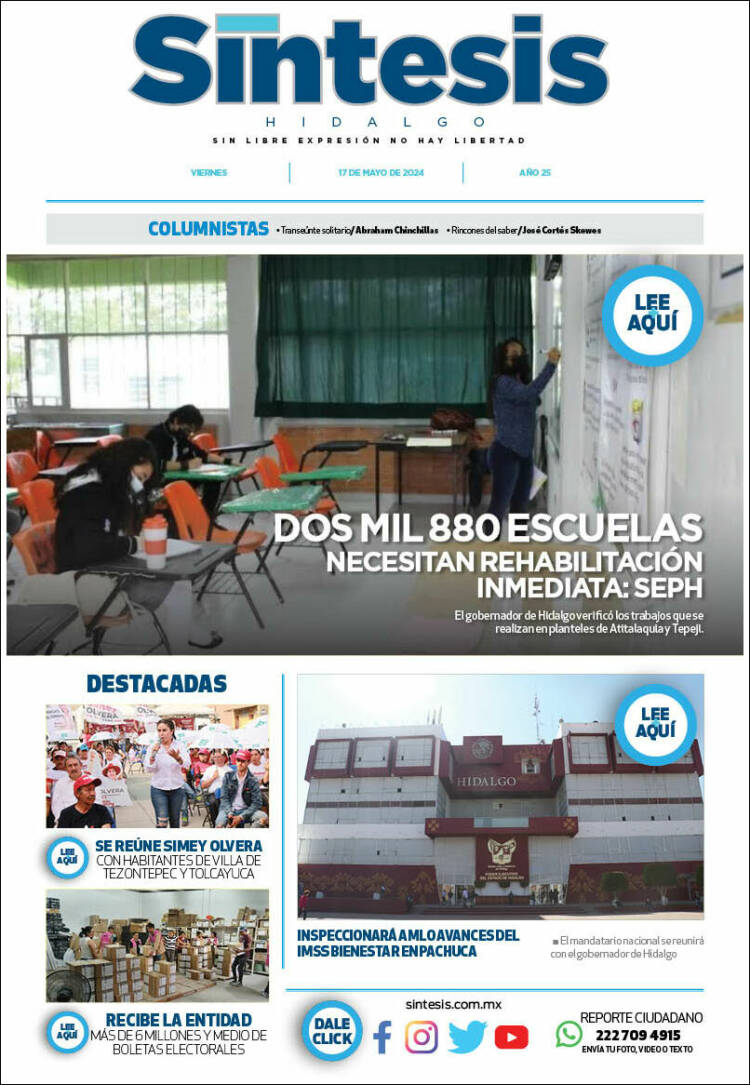 Portada de Sistesis - Hidalgo (M&eacute;xico)