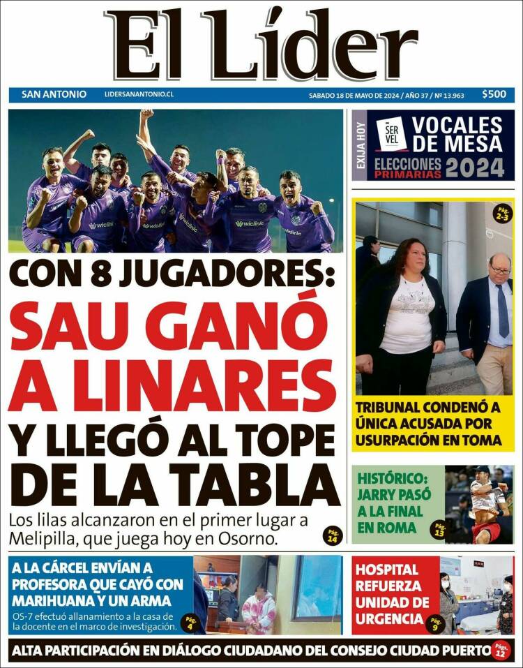 Portada de Lider de San Antonio (Chile)