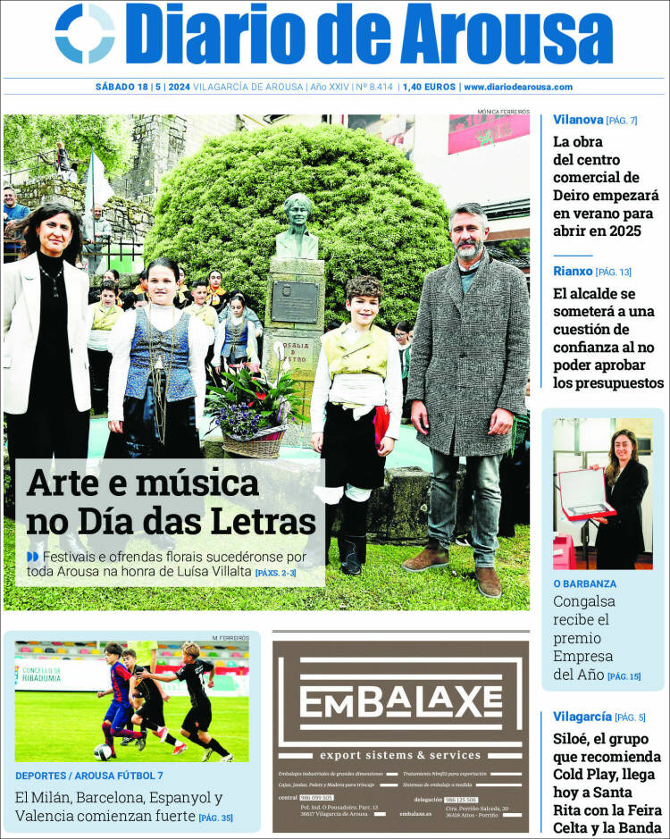 Portada de Diario de Arousa (España)