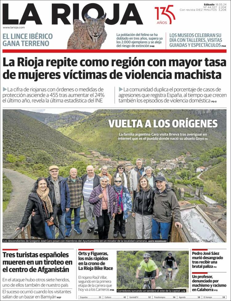 Portada de La Rioja (España)