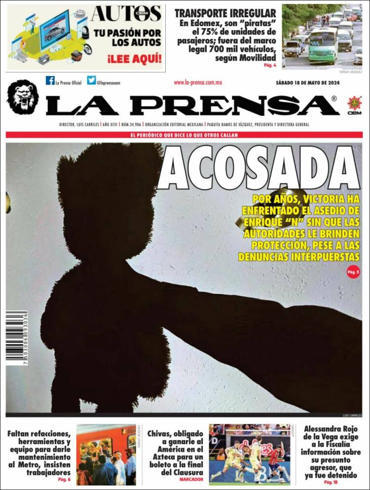 Portada de La Prensa (M&eacute;xico)